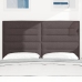 Cabecera LED  Diseño en Líneas Marrón Oscuro 80 cm Tela
