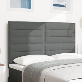 Cabecero  Diseño Línea Gris Oscuro 160 cm Tela