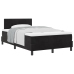 Cama con Box Spring y Colchón  Negro 120x200 cm Terciopelo