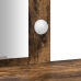mesa de tocador  con luces LED Roble Ahumado 102x33x135 cm