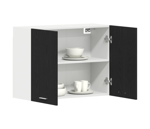 Armario colgante de roble negro  - 80x31x60 cm - Hecho de madera elaborada