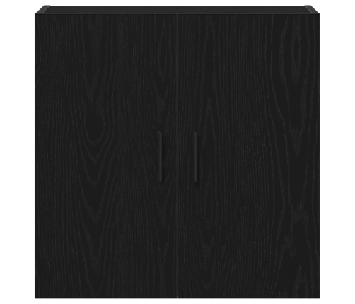 Armario de pared  roble negro 60x31x60 cm madera elaborada