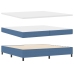 Cama con Somier de  Azul 200x200 cm Tela de Pana