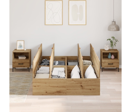 Cama de Almacenamiento  Artisan Oak 120x200 cm