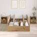 Cama de Almacenamiento  Artisan Oak 120x200 cm