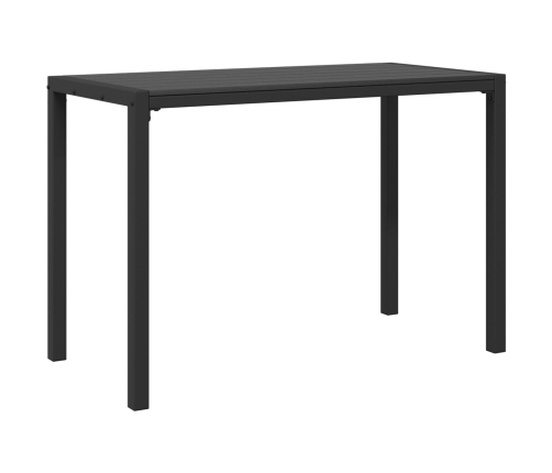 Juego de Comedor de Jardín de 3 Piezas de  en Acero y WPC Negro