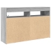 Aparador Gris sonoma Madera compuesta 116 x 30 x 75 cm Aparador