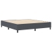 Cama Box Spring  Gris Oscuro Super King de Tela de Corduroy