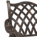 Sillas de jardín  2 pcs de bronce de aluminio fundido