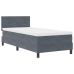 Cama con Somier y Colchón  Gris Oscuro 90x200 cm de Terciopelo