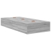 Cama con almacenamiento  Marco Gris Sonoma 80x200 cm
