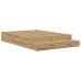 Marco de Cama con Almacenamiento  Roble Artesanal Madera Diseñada