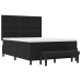 Cama con Somier y Colchón Negro 140x200 cm Tela