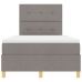 Cama con Box Spring y Colchón Taupe 120x200 cm Tela
