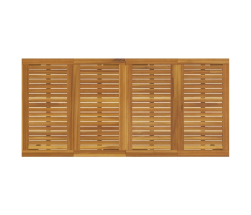 Juego de Comedor de Jardín Set de 9 Gris Aluminio Duradero