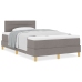 Cama Box Spring con Colchón Topo 120x200 cm Tela