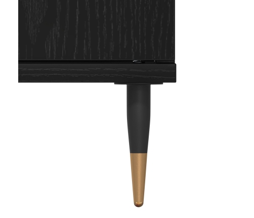 Cabinet de lavabo  Negro Roble 65x33x60 cm Madera elaborada
