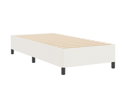 Estructura de Cama  Crema 90x190 cm en Tela de Corduroy