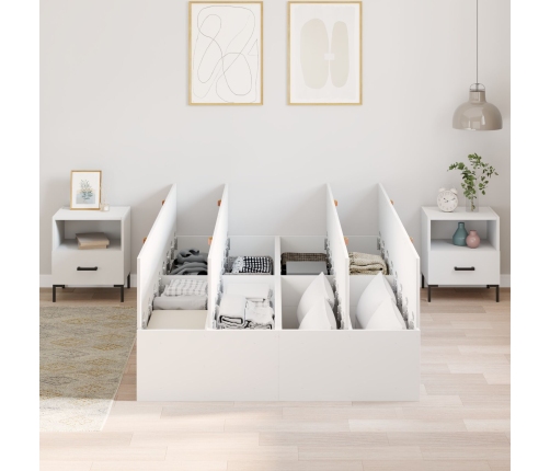 Marco de Cama de Almacenamiento  Blanco 120x190 cm