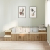 Cama de Almacenamiento Roble Artesanal Madera Elaborada