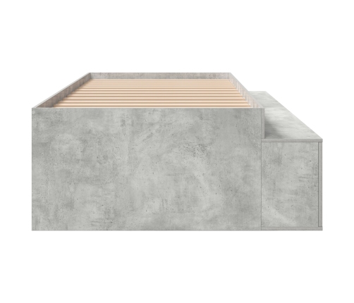 Estructura de Cama  Gris Concreto 100x200 cm