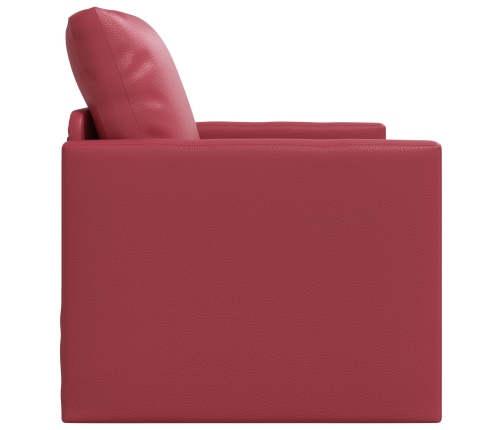 Sofá cama  2 en 1 Burdeos 74x77x81 cm Cuero sintético