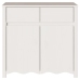 Aparador ""DRAMMEN"" Blanco 79x43x75,5 cm Madera Sólida de Pino