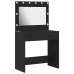 Mesa de tocador  con luces LED en Roble Negro 78,5x41x135 cm