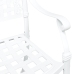 Sillas de Jardín  2 pcs de Aluminio Fundido Blancas