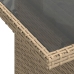 Conjunto de Sofás de Jardín de 9 Piezas con Cojines Beige de Ratán Polipropileno