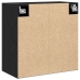 Armario de pared de roble negro  - 60x30x60 cm