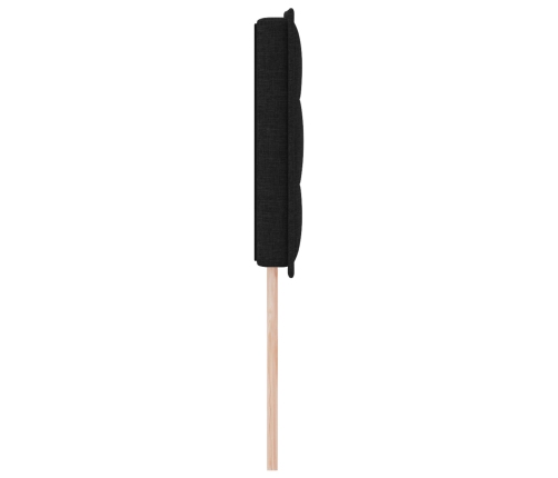 Cabecero de diseño Lines en negro de 140 cm en tela