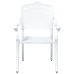 Conjunto de Bistro de Jardín de 3 Piezas  Blanco de Aluminio Fondido