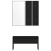 Conjunto de Muebles para Pasillo  en Madera Ingenierizada de Roble Negro