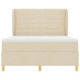 Cama con Colchón Crema 140x190 cm Tela
