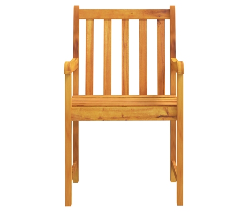 Juego de Comedor para Jardín de 5 Piezas de Madera Maciza de Acacia