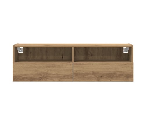 Mueble de Televisión  de Roble Artisan 100x30x30 cm de Madera Elaborada