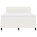Cama con Somier  con Colchón y Luz LED Crema 140x200 cm Tejido de Terciopelo