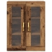 Armario de pared  con puertas de vidrio Madera antigua 69,5x34x90 cm