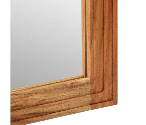 Espejo de baño  50x70x3 cm de madera maciza de acacia