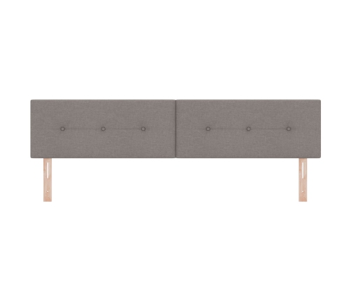 Cabecero  con botones acolchados 200 cm Taupe