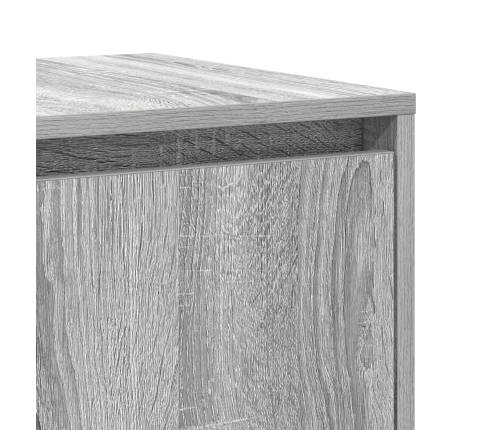 Aparador gris Sonoma gris Madera ingenierizada 135 x 41 x 75 cm
