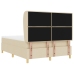 Cama con Colchón Crema 140x190 cm Tela