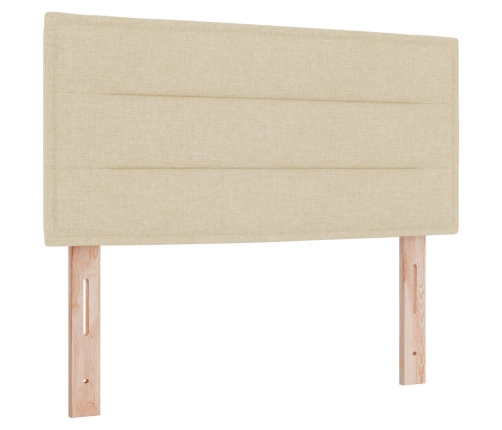 Cabecero  Diseño de Líneas Crema 100 cm Tela