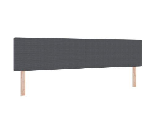 Cabezal  Diseño Sencillo Gris Oscuro 200 cm Tela de Pana