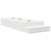 Cama con almacenamiento  Blanca Madera de calidad
