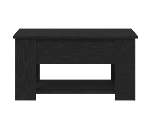 Mesa de Café de Roble Negro 79x49x41 cm Fabricada en Madera Ingenierizada