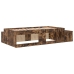 Estructura de Cama de Almacenamiento Roble Ahumado Madera Maciza