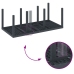 Conjunto de Comedor para Jardín de 9 Piezas con Cojines Anthracite Poliratán