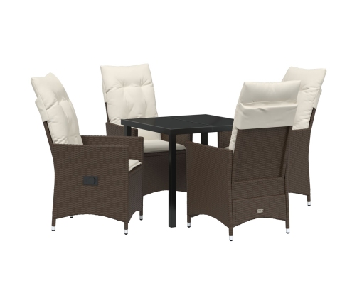 Set de 3 Marrón y Crema Poliratán Estándar
